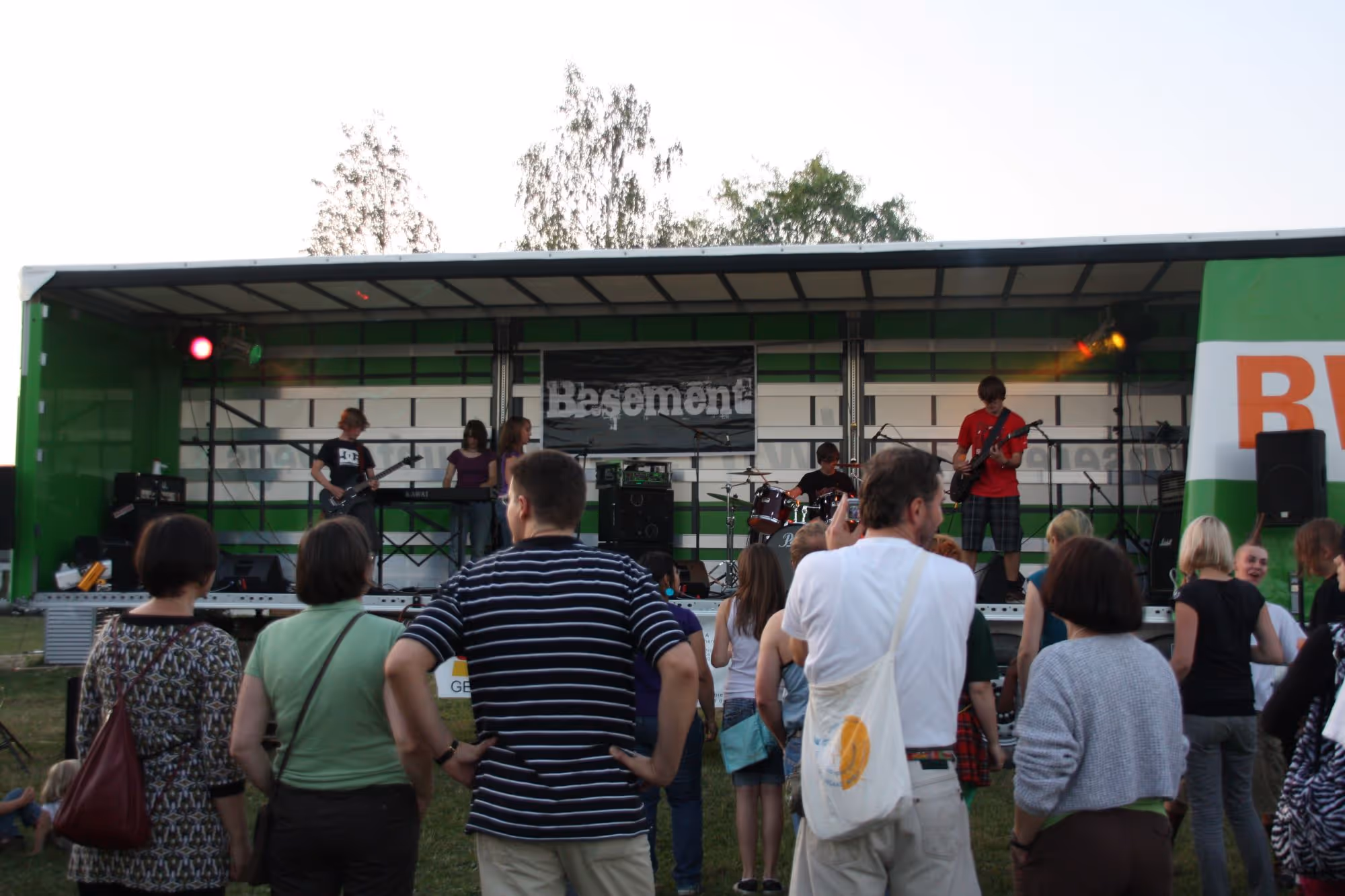 Erstes Green Juice Festival 2008. Ladefläche