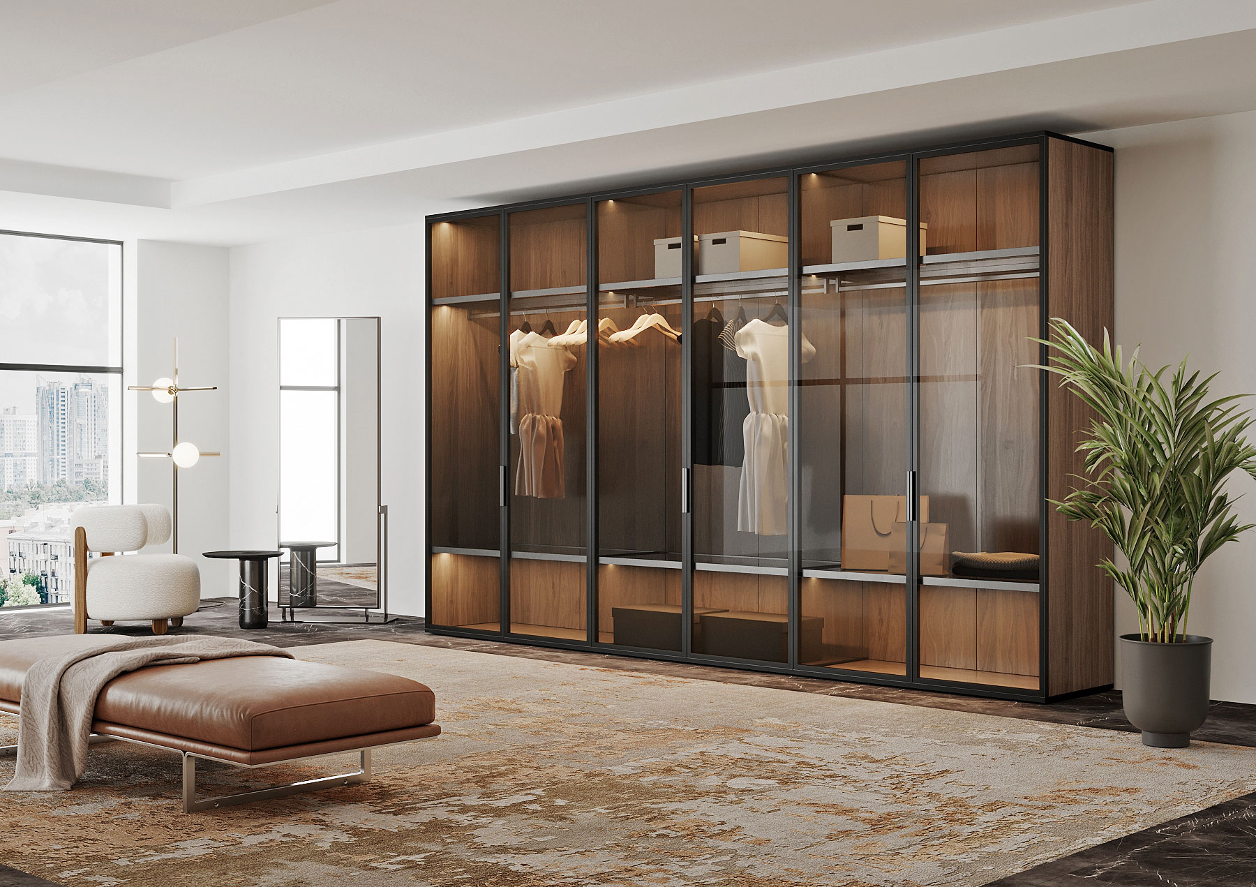 Modular wardrobe storage system by MDCC International