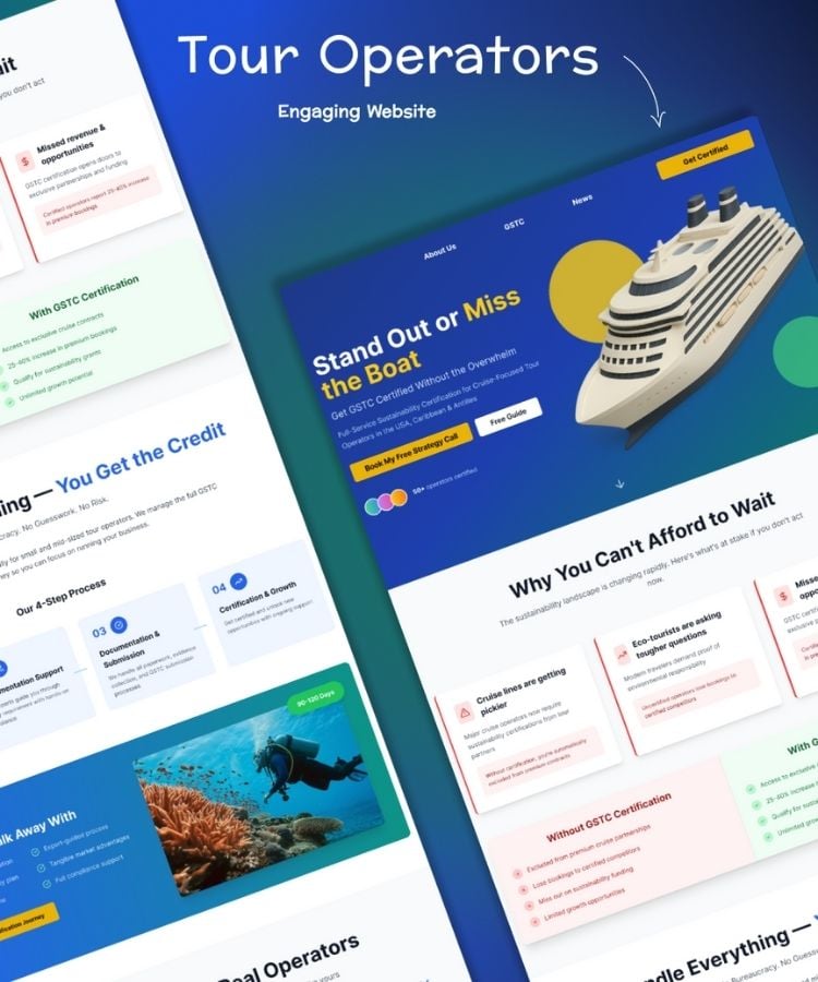Website for the Tour Operator certification body
