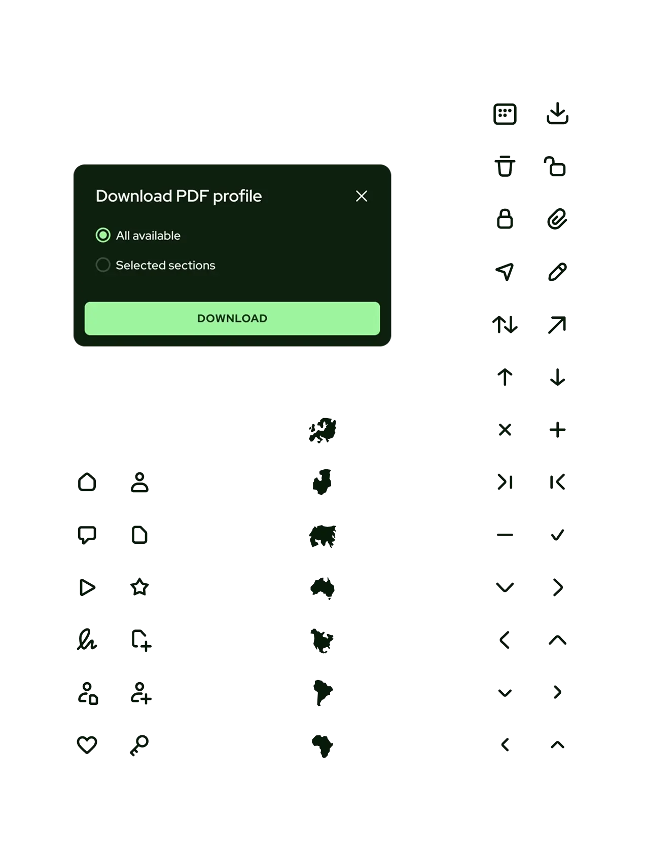 Sportselects icons and details design