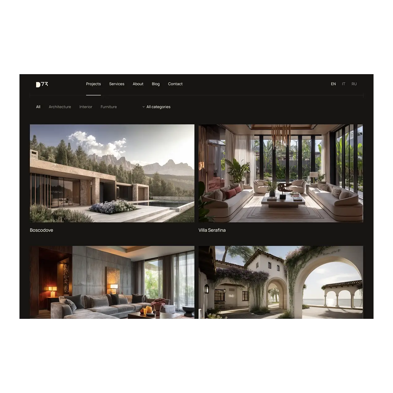 D73 projects page