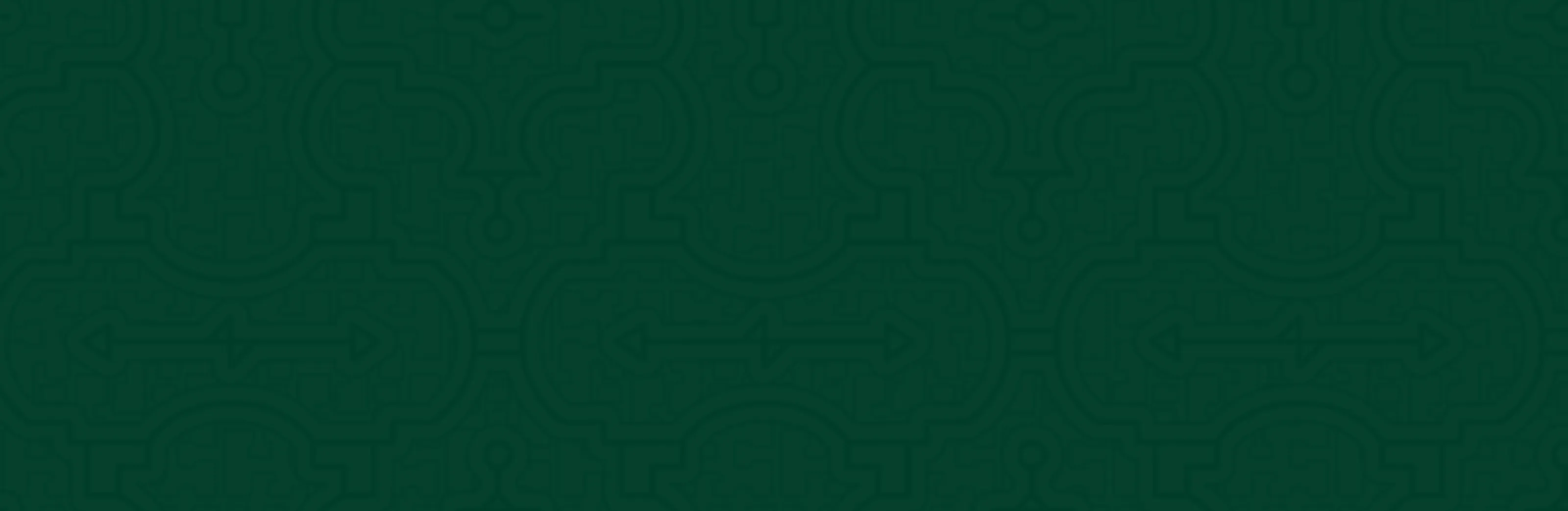 Dark green background with a subtle geometric pattern featuring interconnected shapes and arrows.