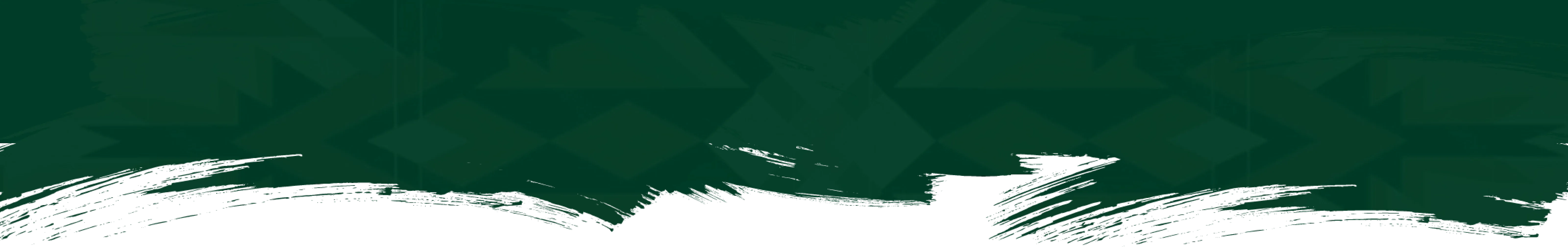 Abstract dark green background with geometric shapes and black brush strokes at the bottom.