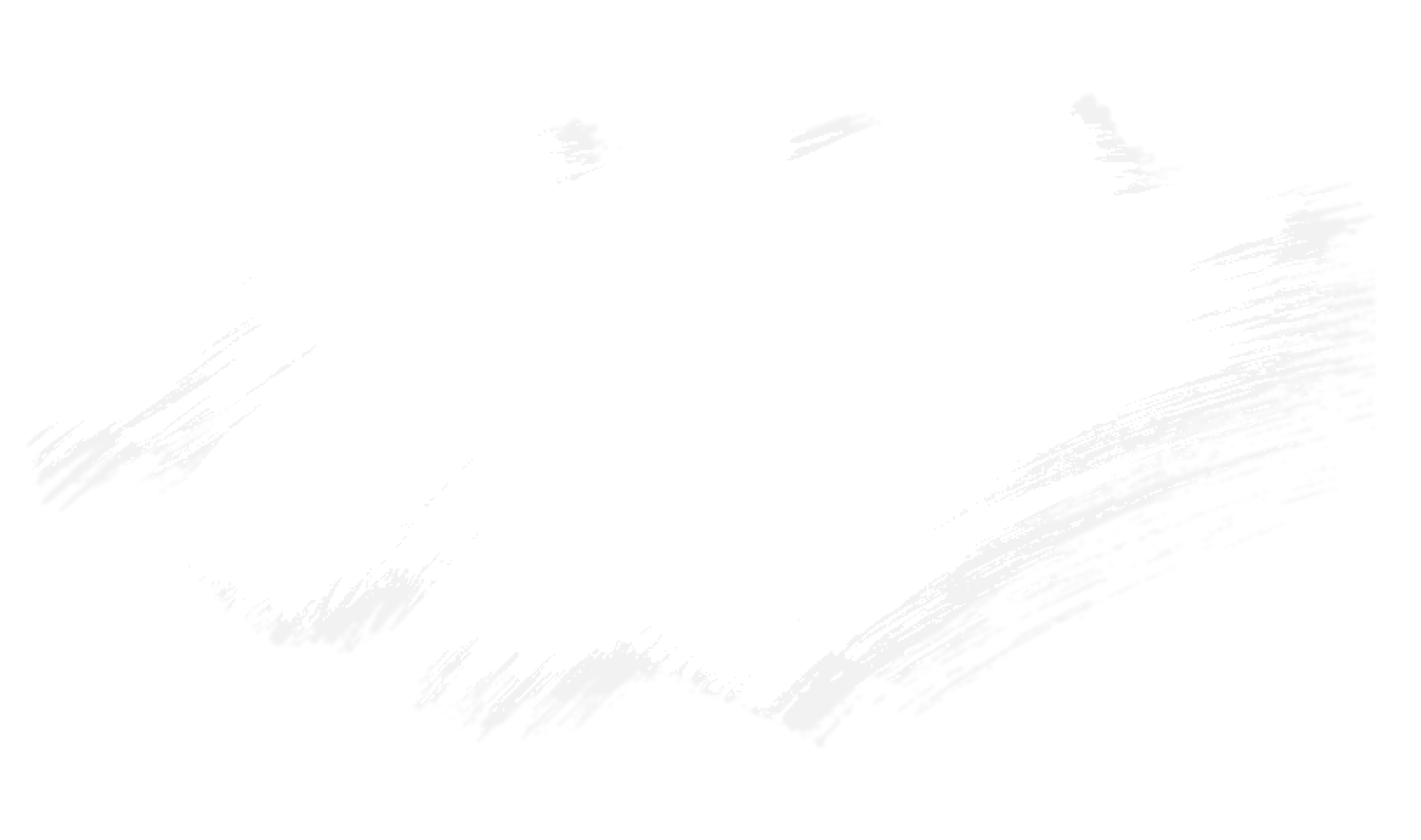 White irregular paint brush stroke on transparent background.