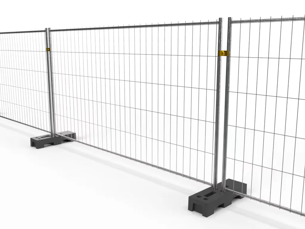 Clôture grillagée M350 économique avec structure simple pour délimitation temporaire de chantier.