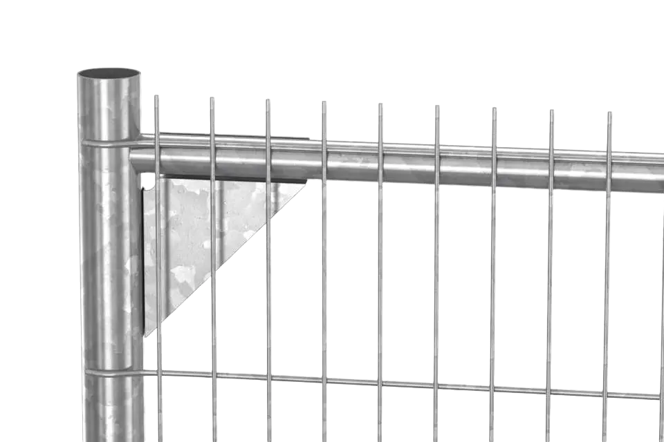 Clôture anti-escalade à maille fine M50 utilisée pour renforcer la sécurité d’un périmètre.