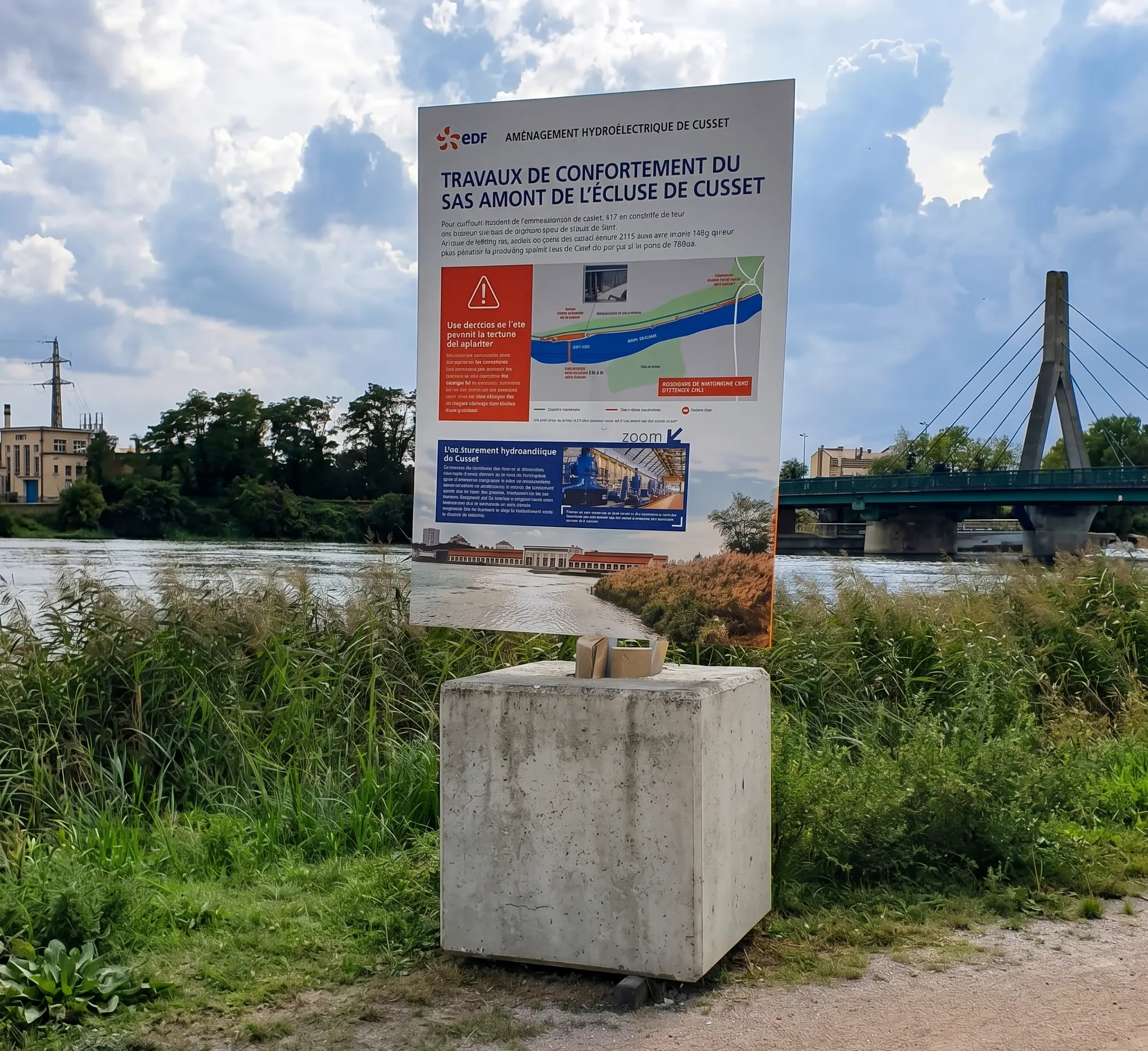 Plot béton pour poteau – lestage lourd et stable pour panneau et signalisation