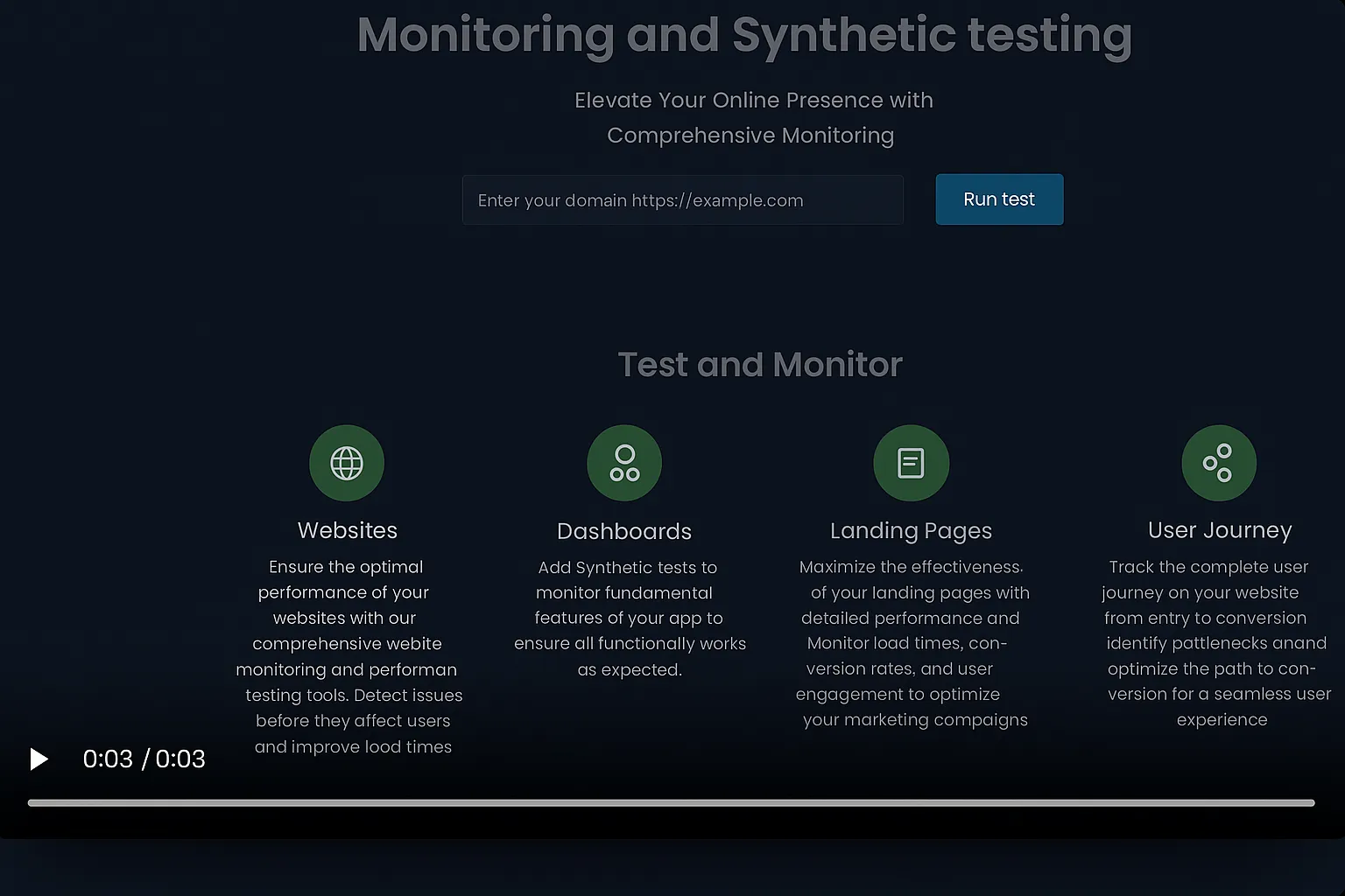 Acumen Logs synthetic monitoring screenshot