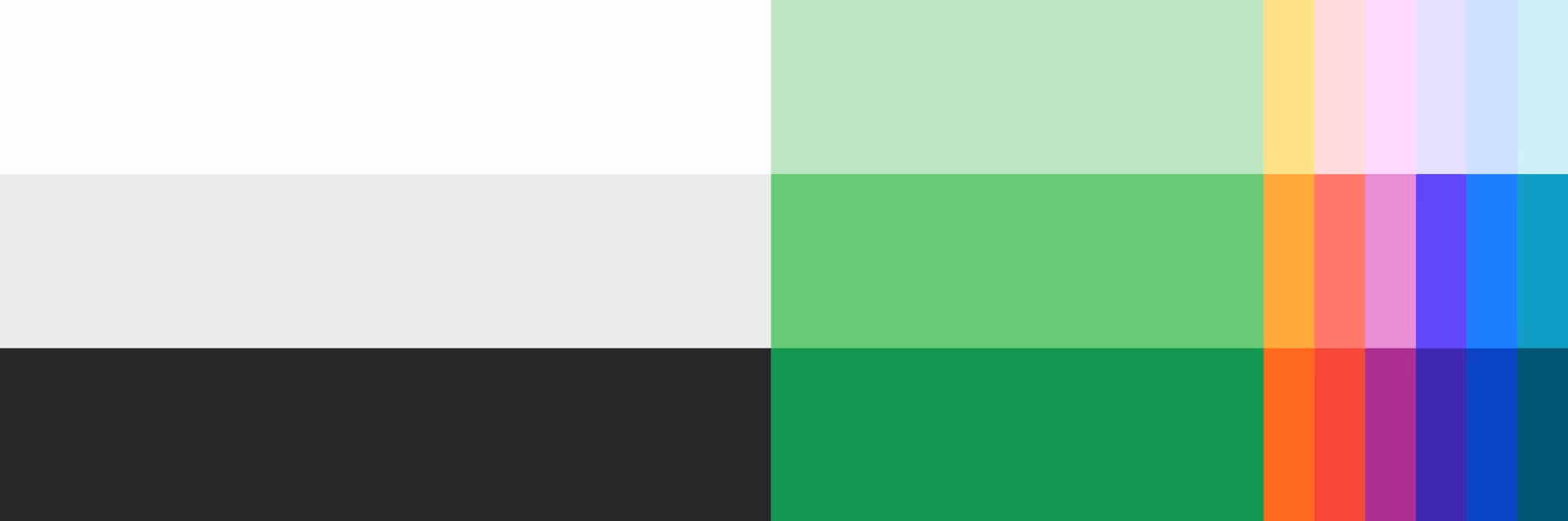 Detail of Name.com's color palette, featuring a grid of colorful rectangles.