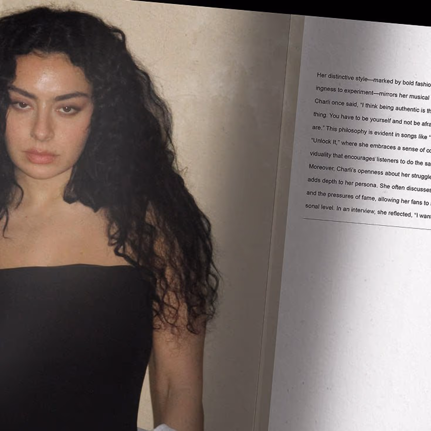 Close shot on the pages of the book - book photo credits to vogue.sg