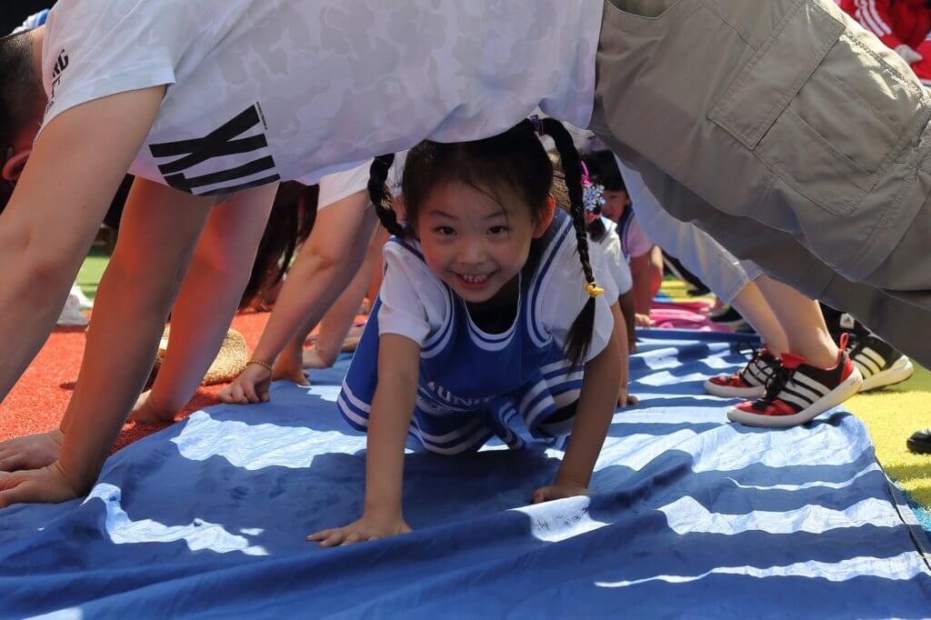 Kids having fun while getting active.