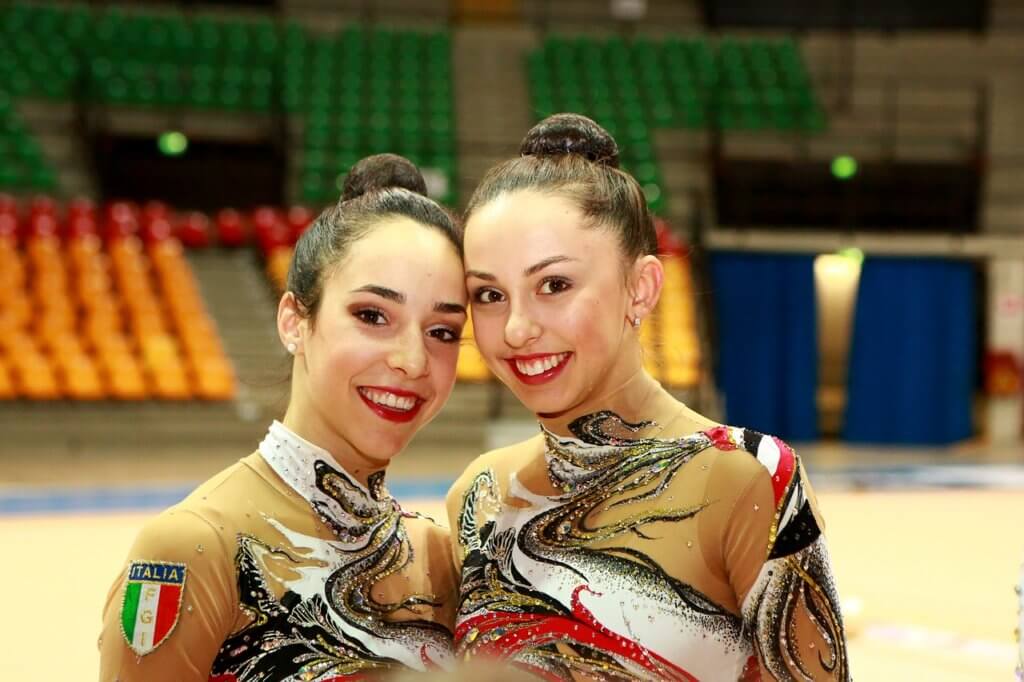 Gymnastics friends having fun.