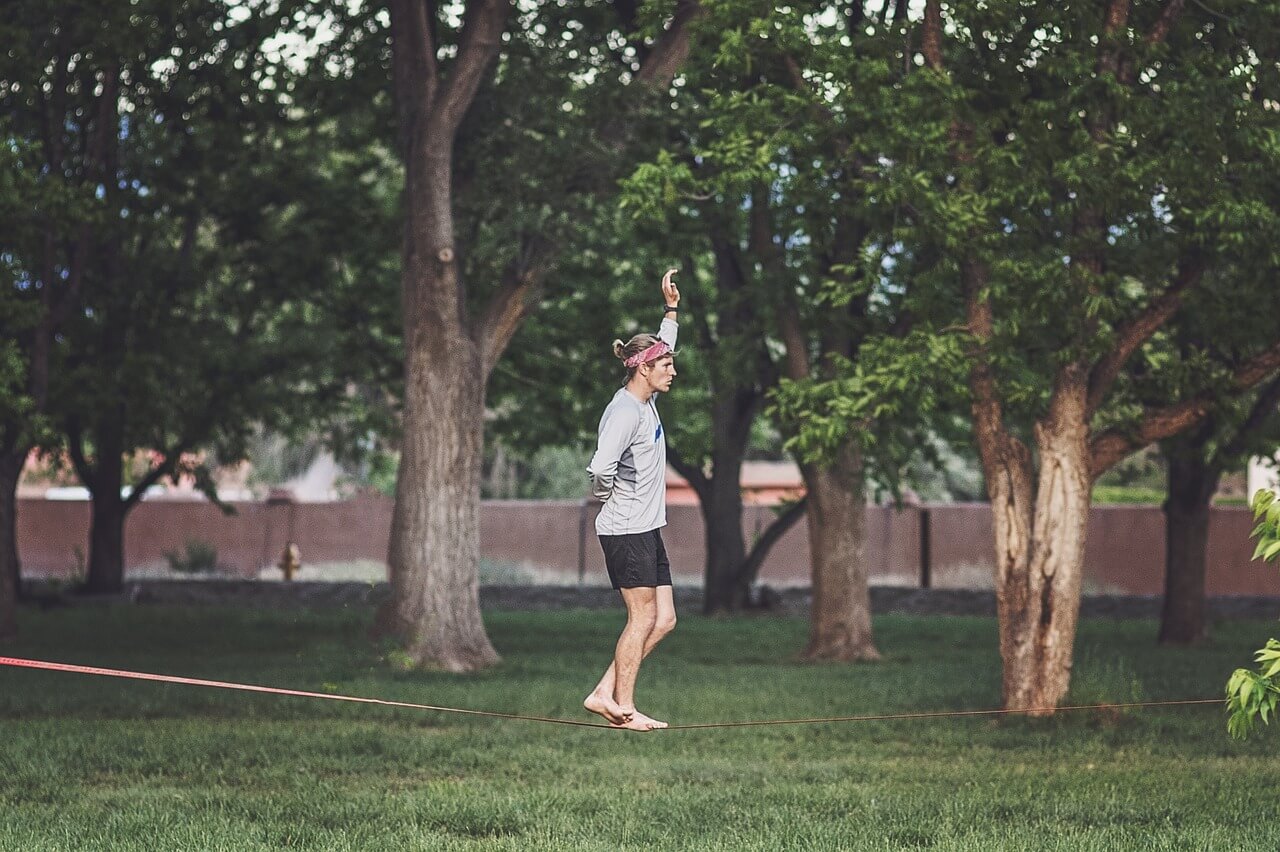 Balance is one of the benefits of Ninja Warrior