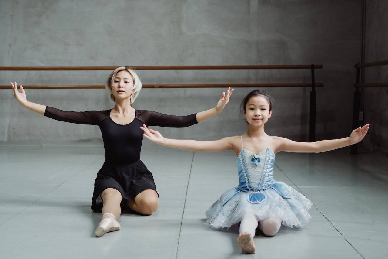 A dancer getting tested for her dance progress report 