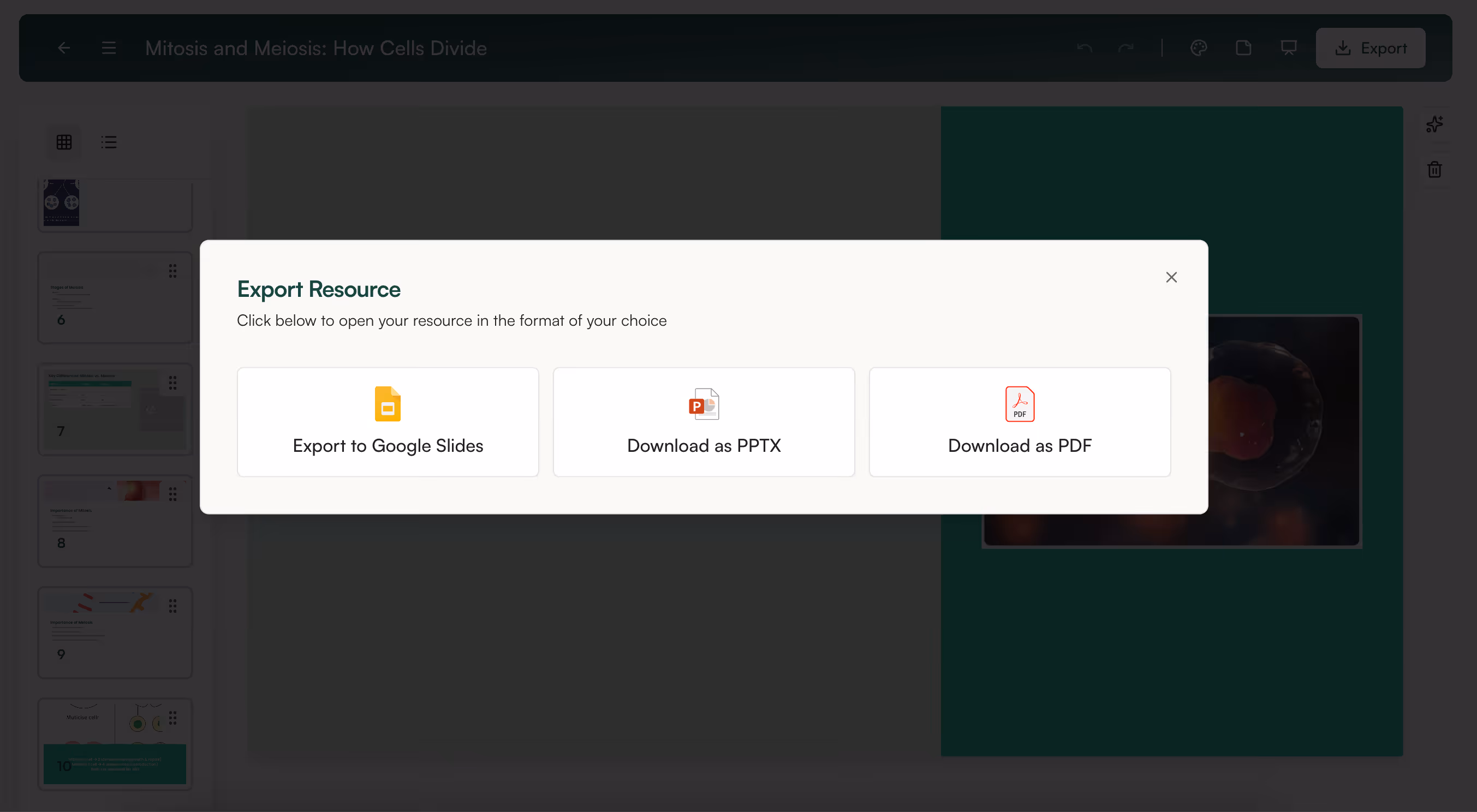 Export your AI‑generated PPT and build more resources