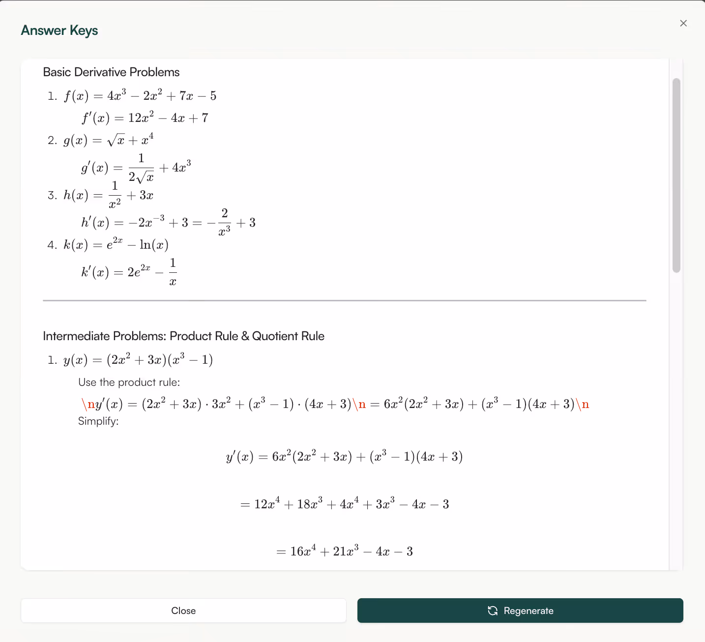 Get automatic Answer Keys Solutions