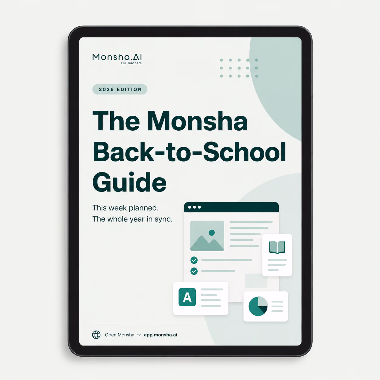 Back to School with Monsha | Checklist & Free Guide for Teachers