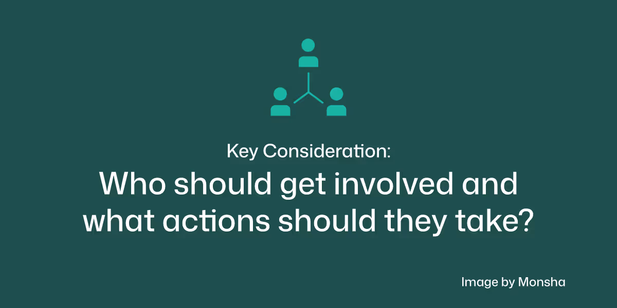 Consider who should get involved in AI policy development and what actions they should take