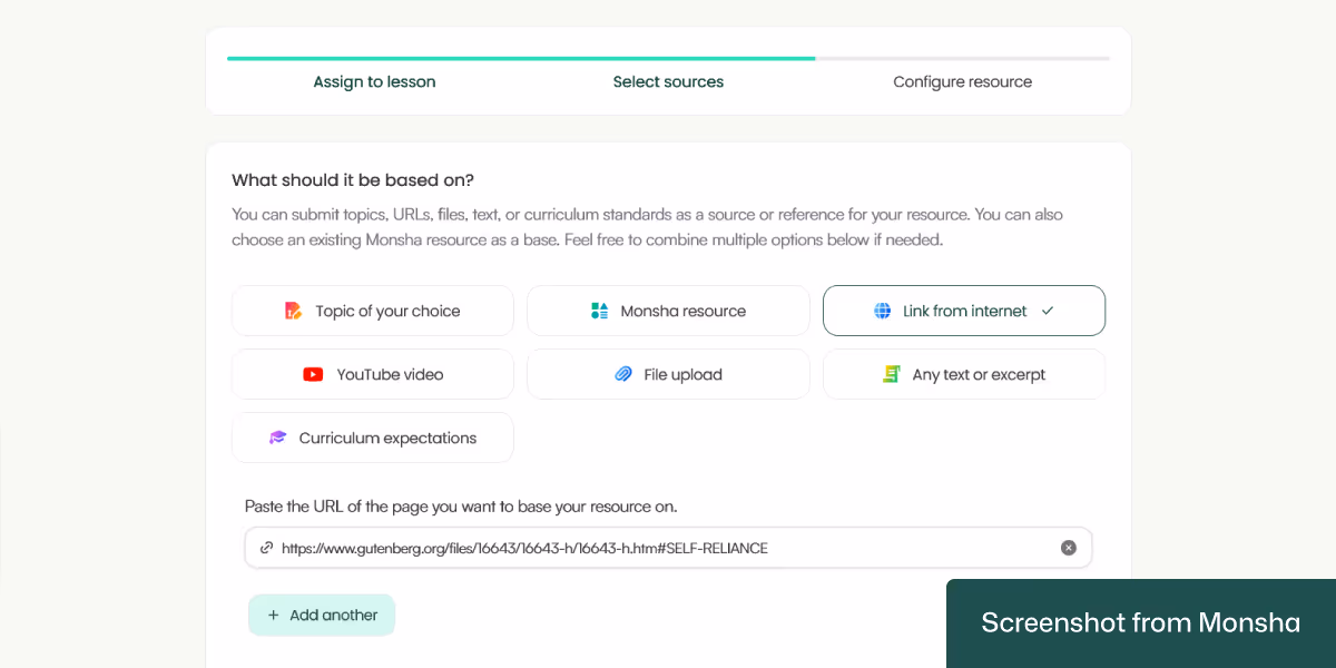 Generating vocabulary lists based on an online link or article is possible with Monsha