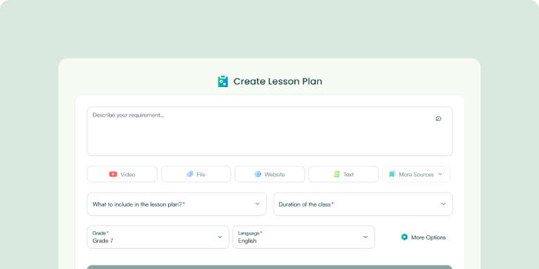 Feature 1: Monsha for Curriculum Planning