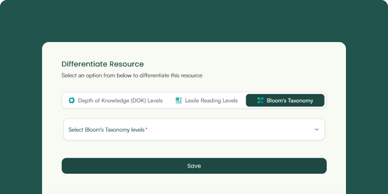 Feature 2: Monsha for Lesson Planning
