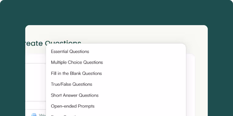 Feature 1: Monsha for Creating Educational Assessments