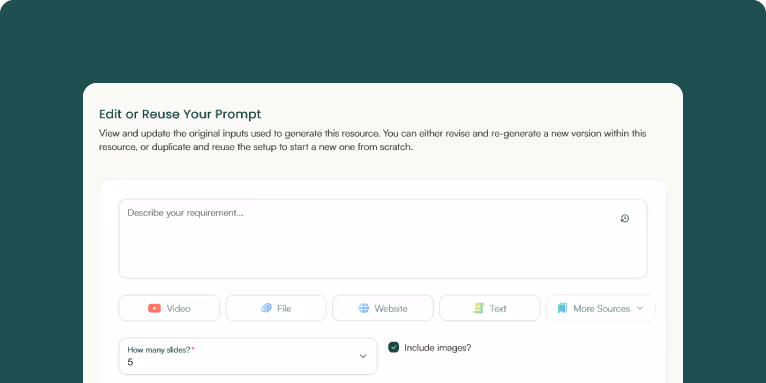 Feature 4: Monsha for Creating Educational Presentations