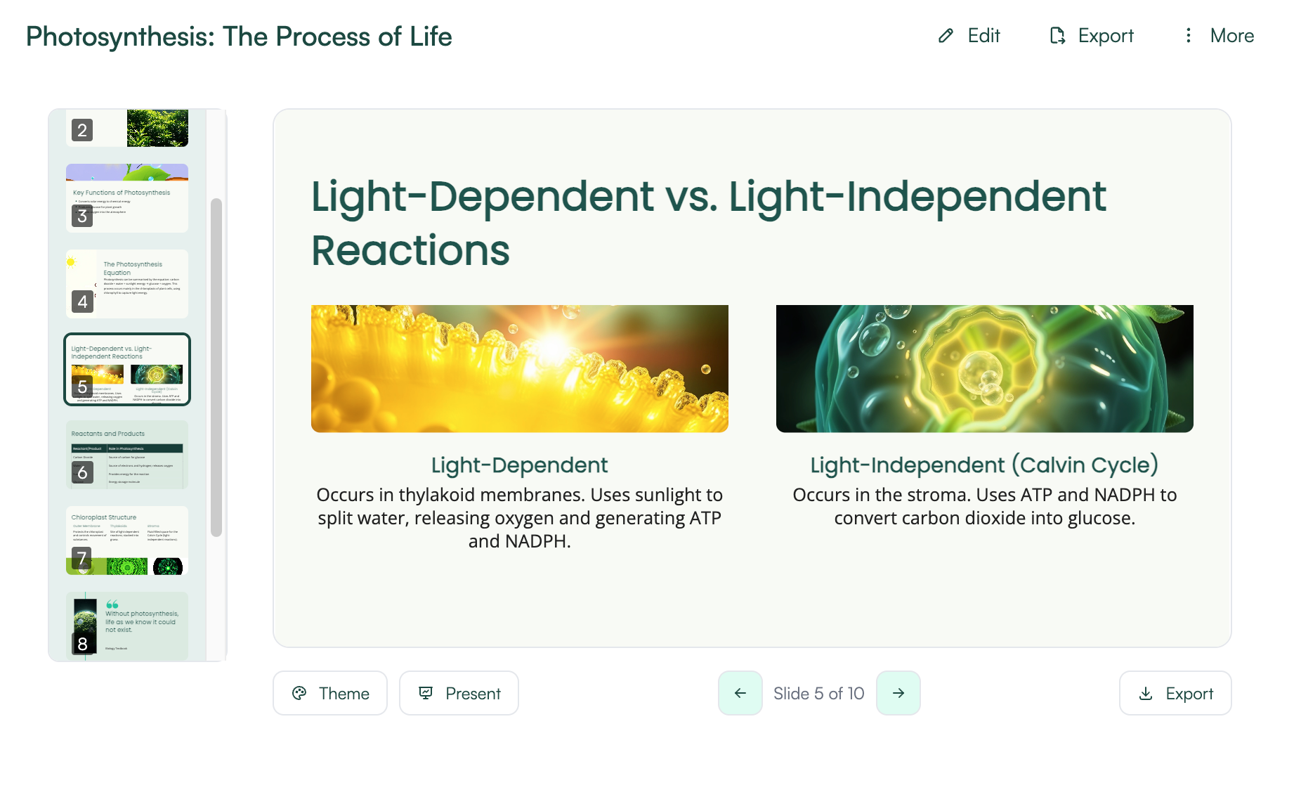 Automatic image generation using Monsha presentation maker