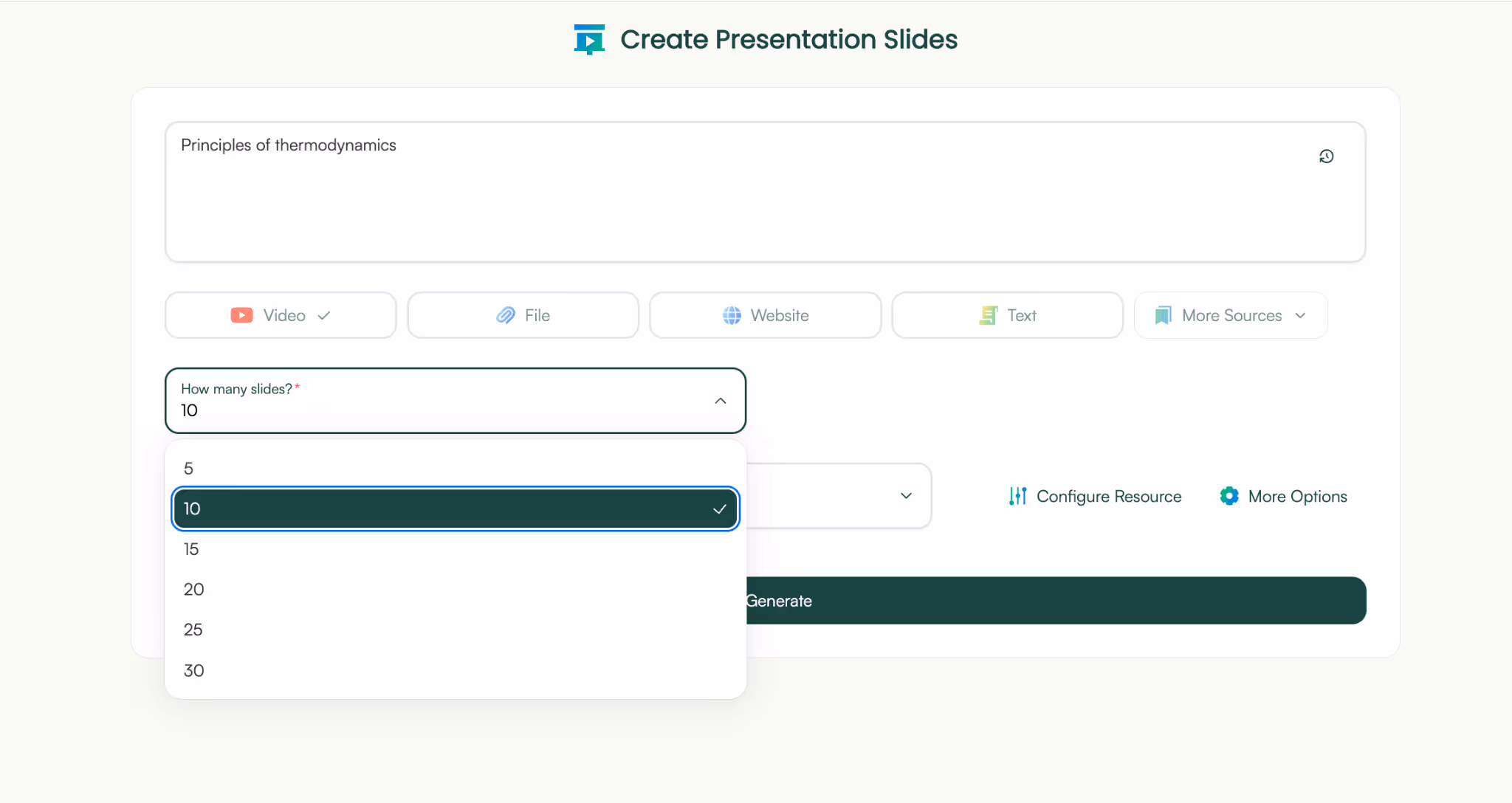 steps to convert youtube video into powerpoint slides