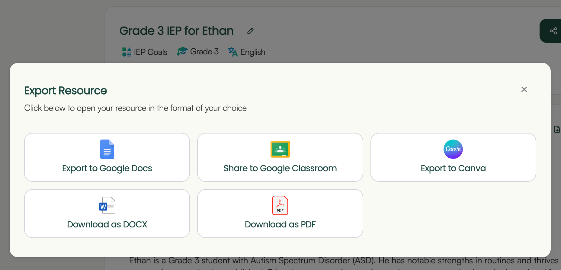 Monsha IEP feature
