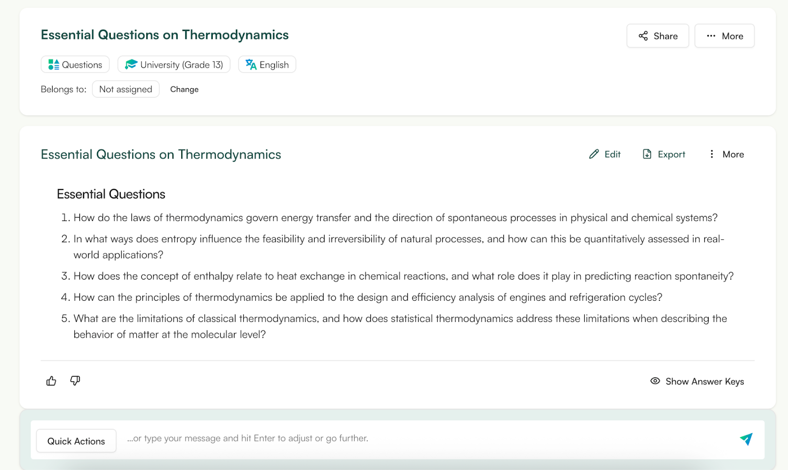 quiz generator monsha