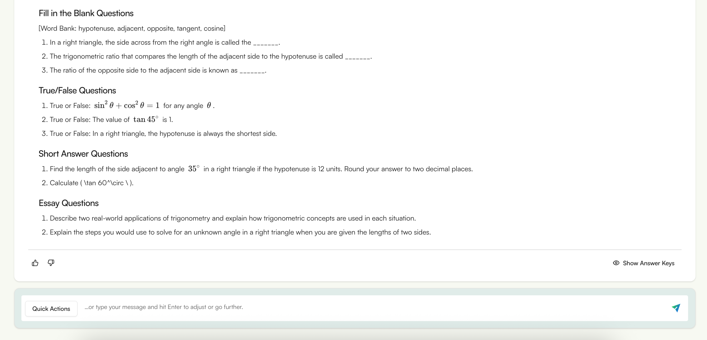 generate homework with Monsha