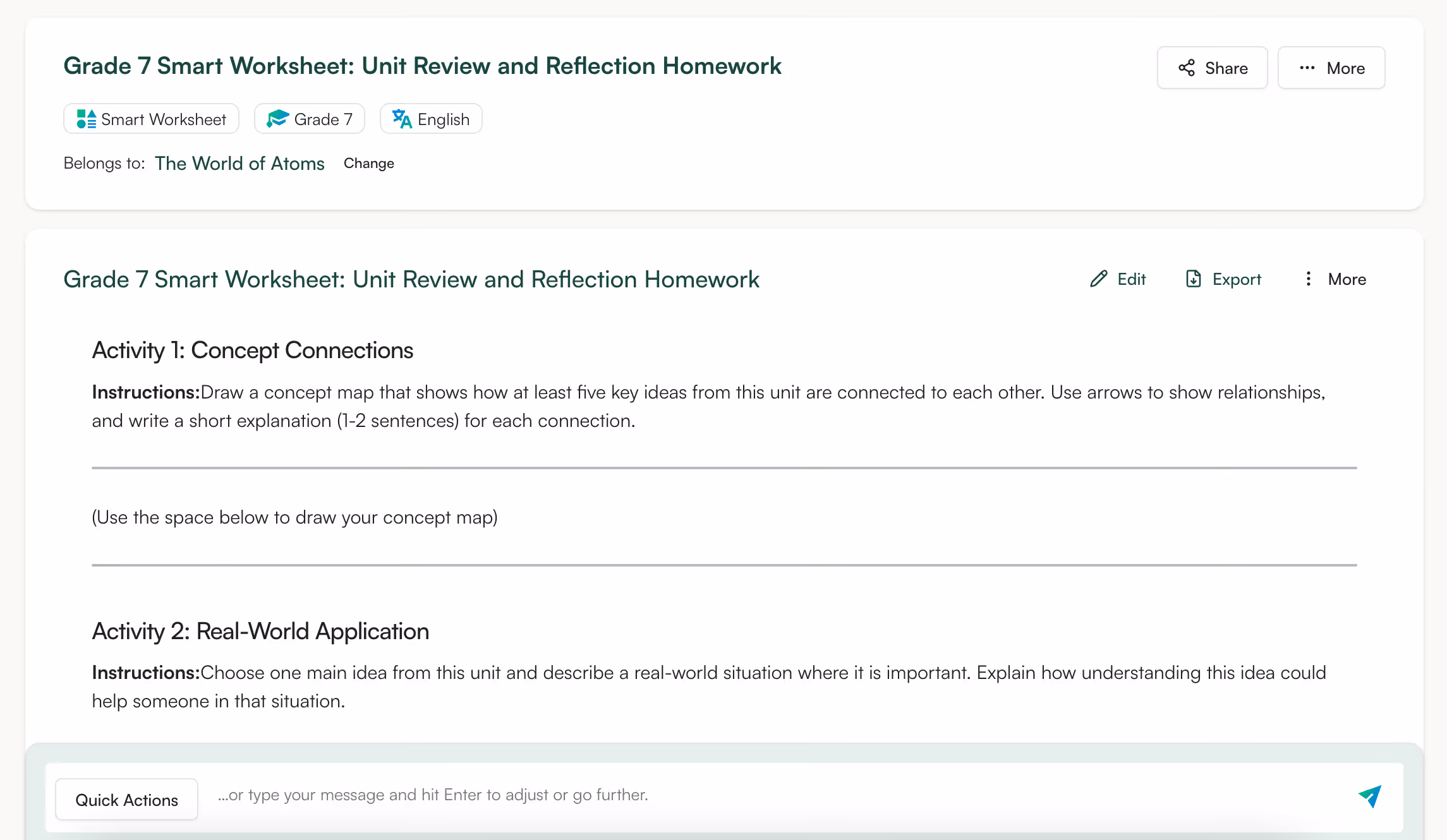 9. Design homework that reinforces learning