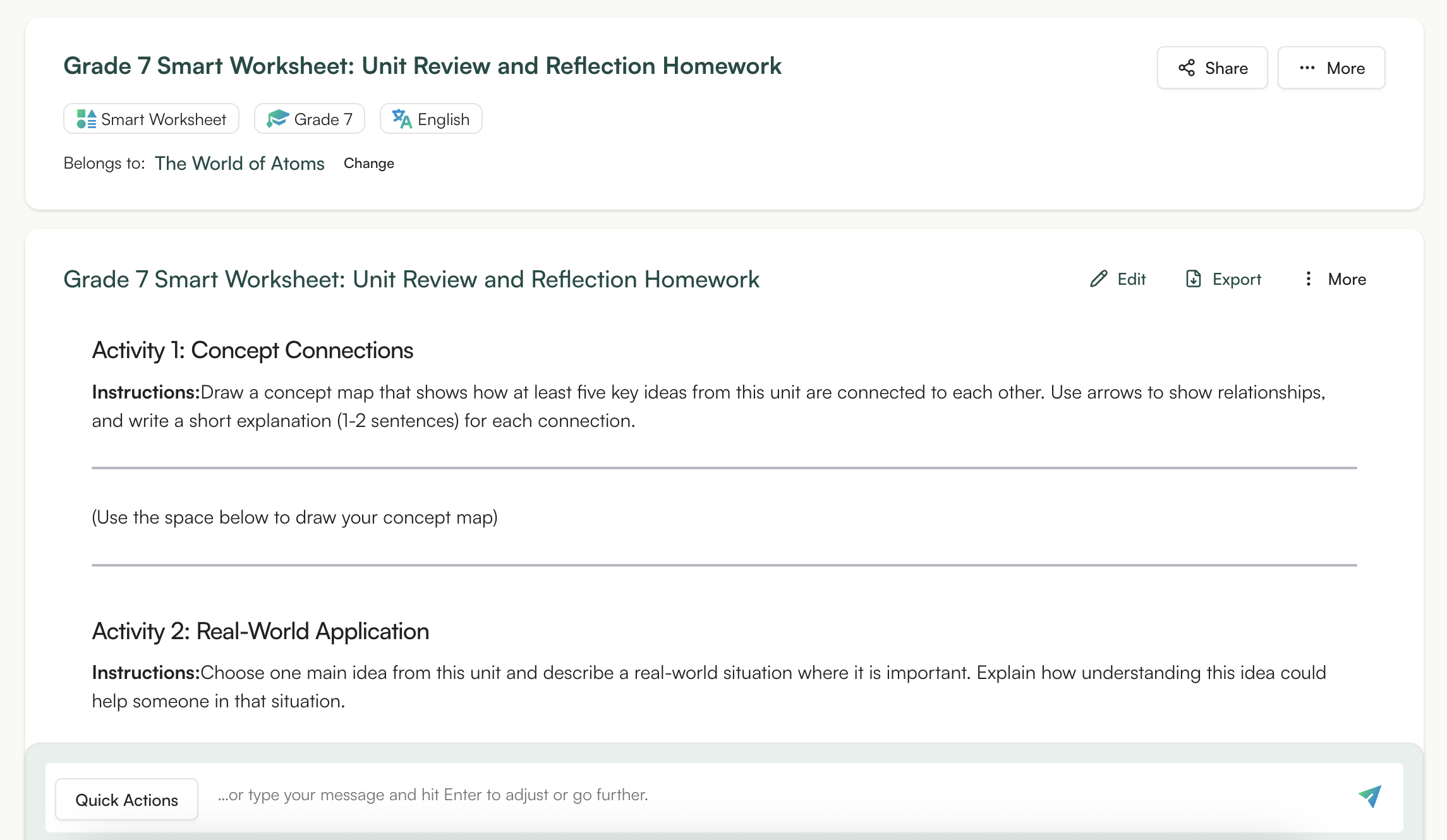 9. Design homework that reinforces learning