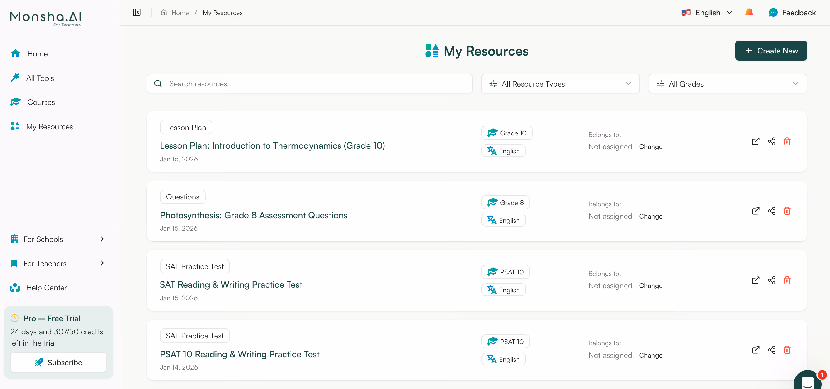Create lesson plan from YouTube video using Monsha