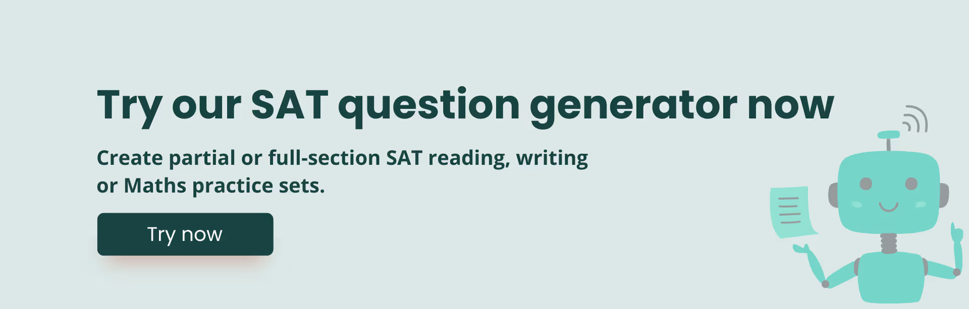 Try SAT question generator by Monsha