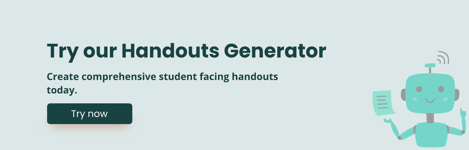 Create complete student handouts