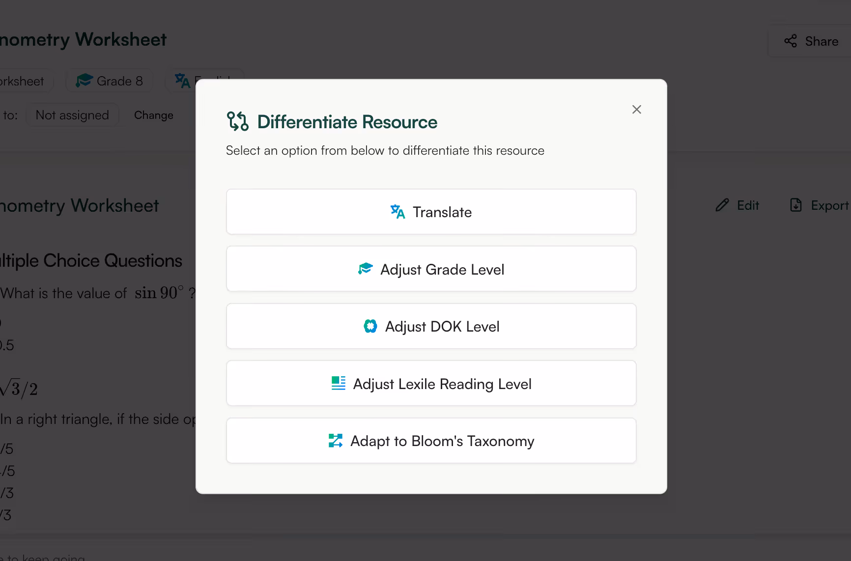 generate math worksheet with monsha