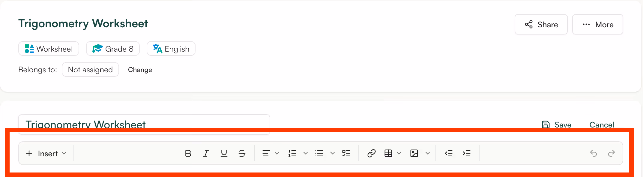 generate math worksheet with monsha