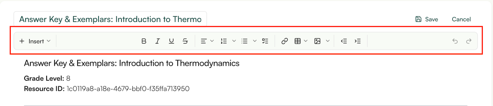Create Exemplar and Answer Key Using AI