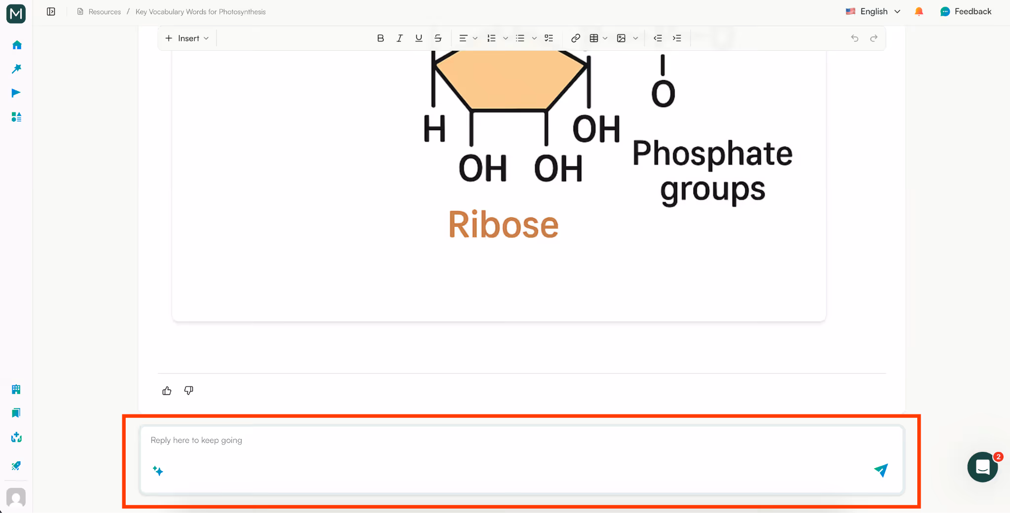 create vocab lists with monsha