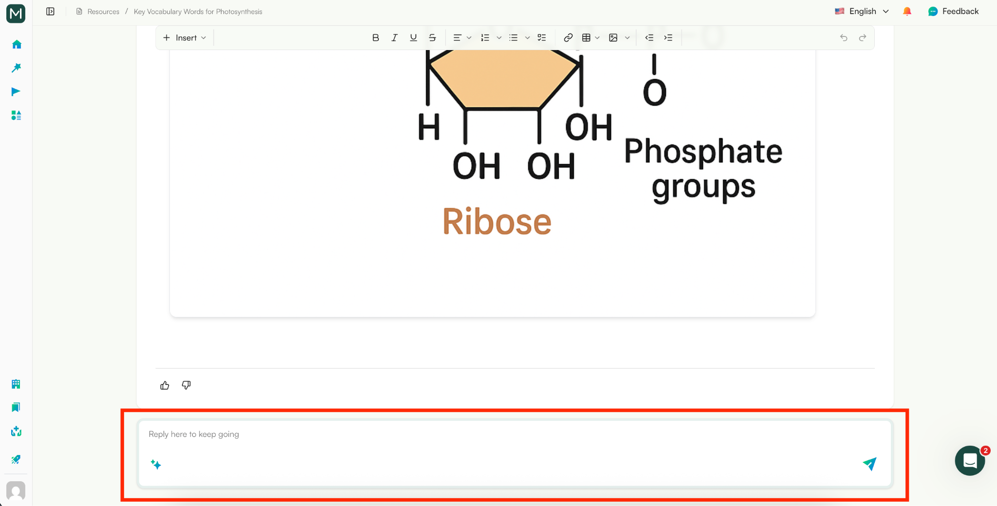 create vocab lists with monsha