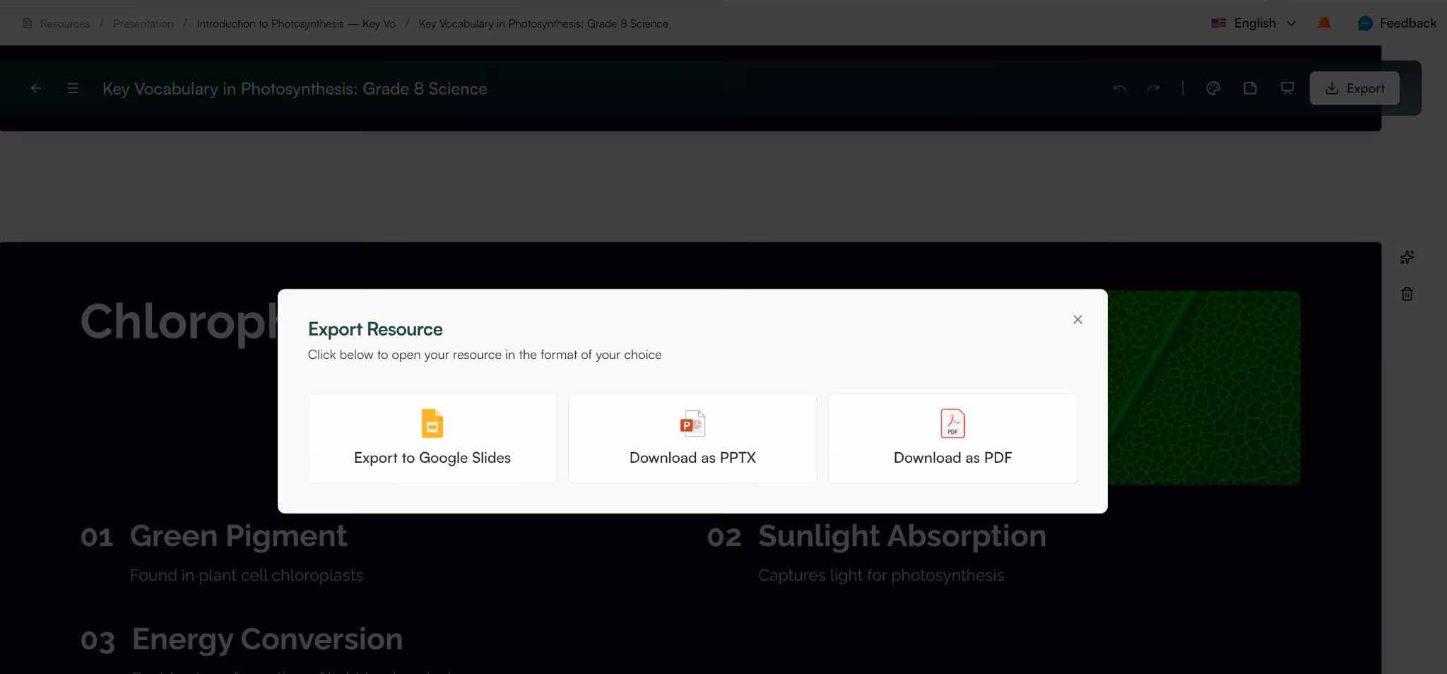 convert vocab lists into ppt slides with monsha