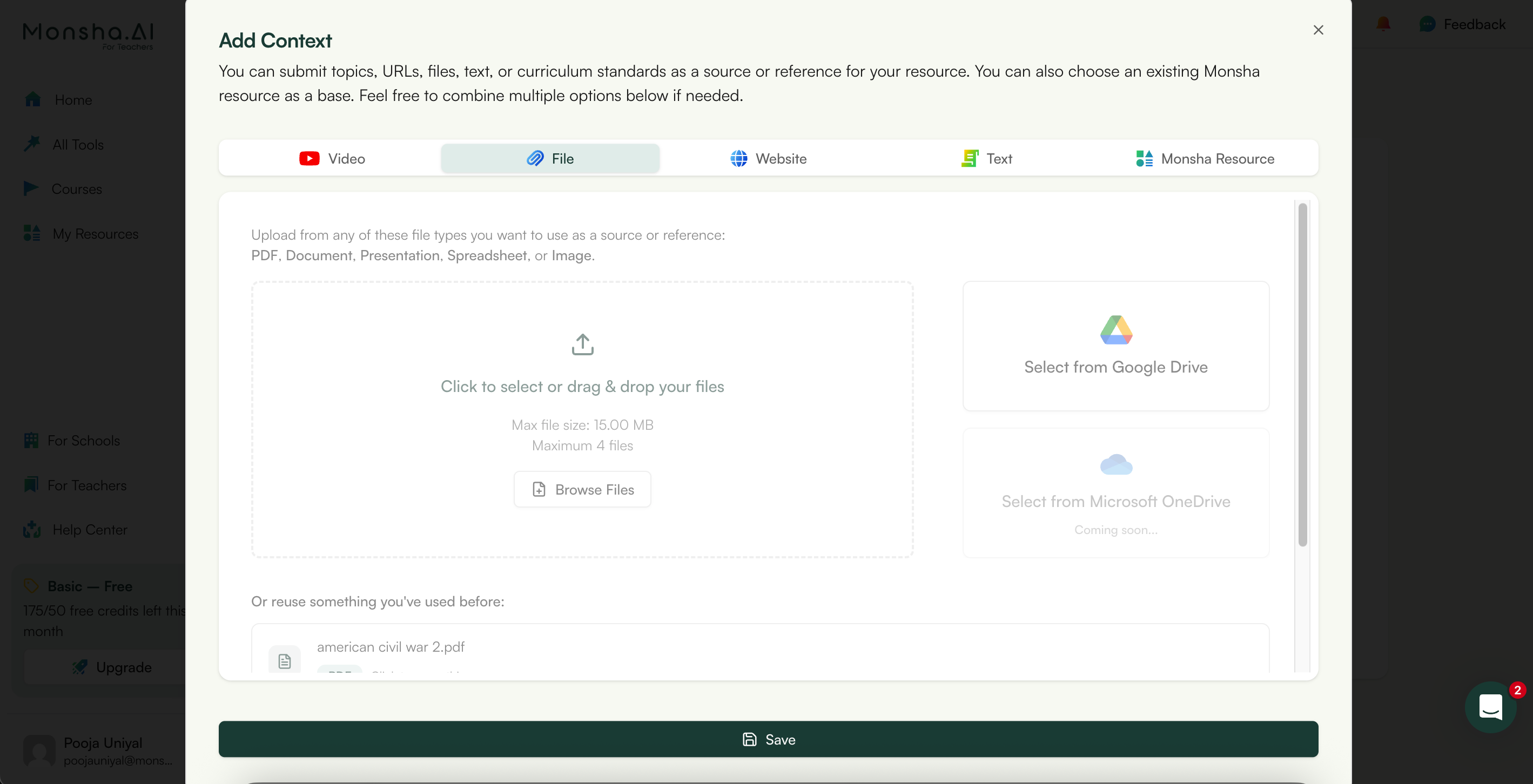 convert worksheet to presentation slides with monsha