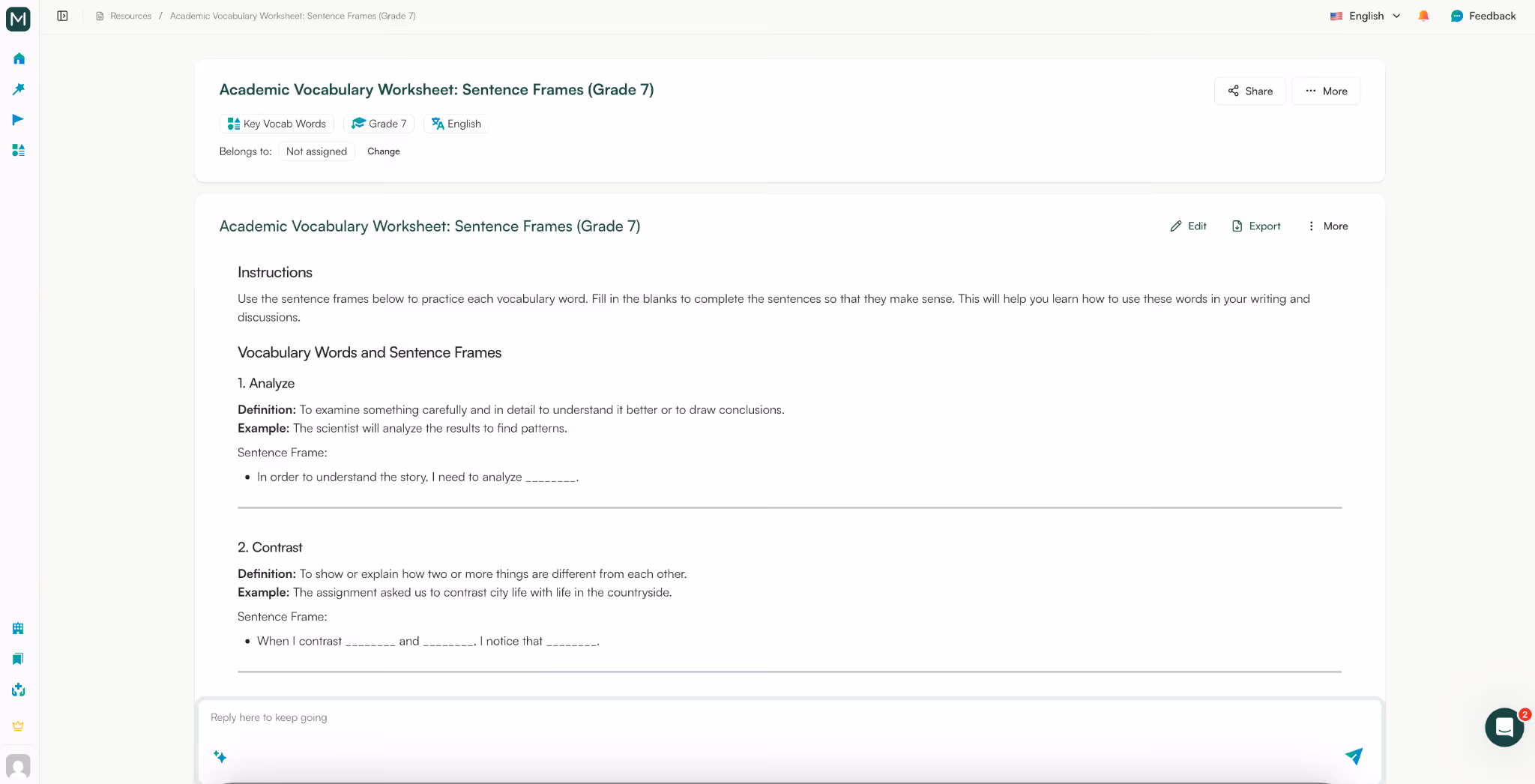 High-Utility Formats for an AI Vocabulary Worksheet Generator