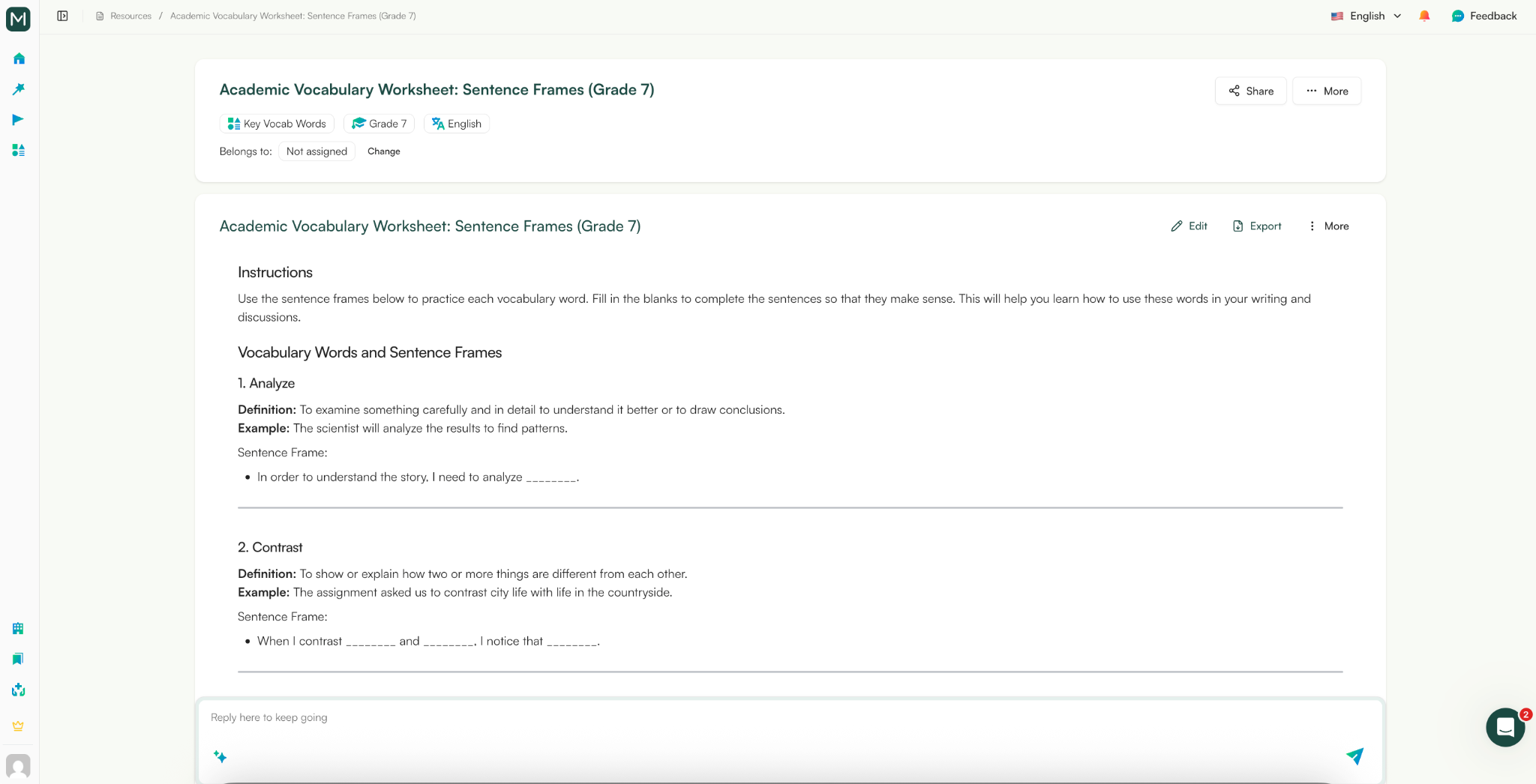High-Utility Formats for an AI Vocabulary Worksheet Generator
