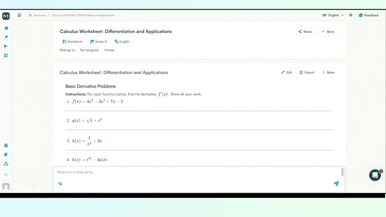 Printable math worksheet templates by Monsha