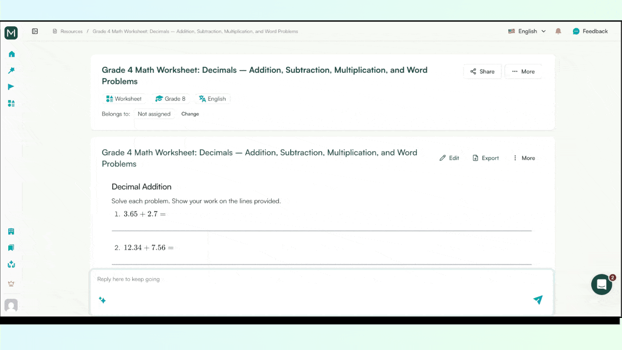Printable math worksheet templates by Monsha