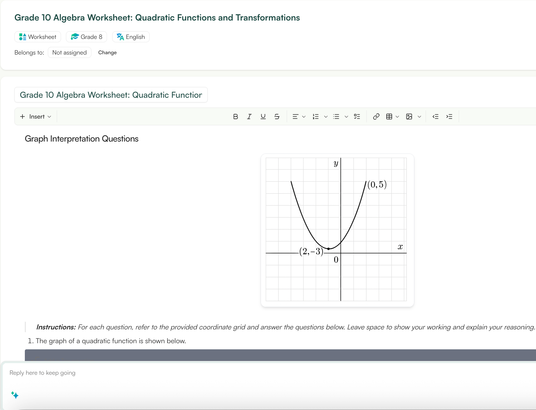 Monsha, Free AI Math Worksheets Generator