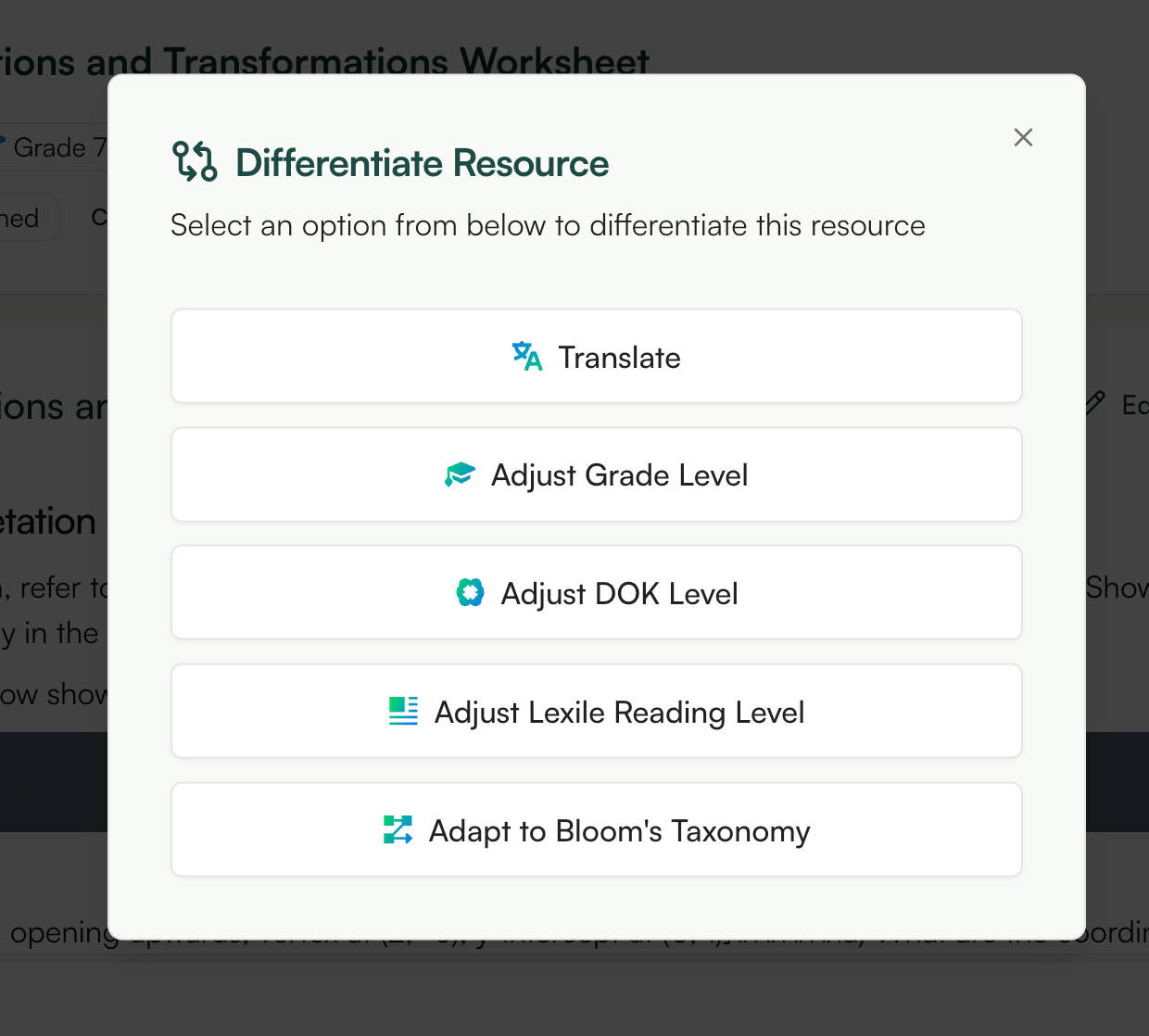 Monsha, Free AI Math Worksheets Generator